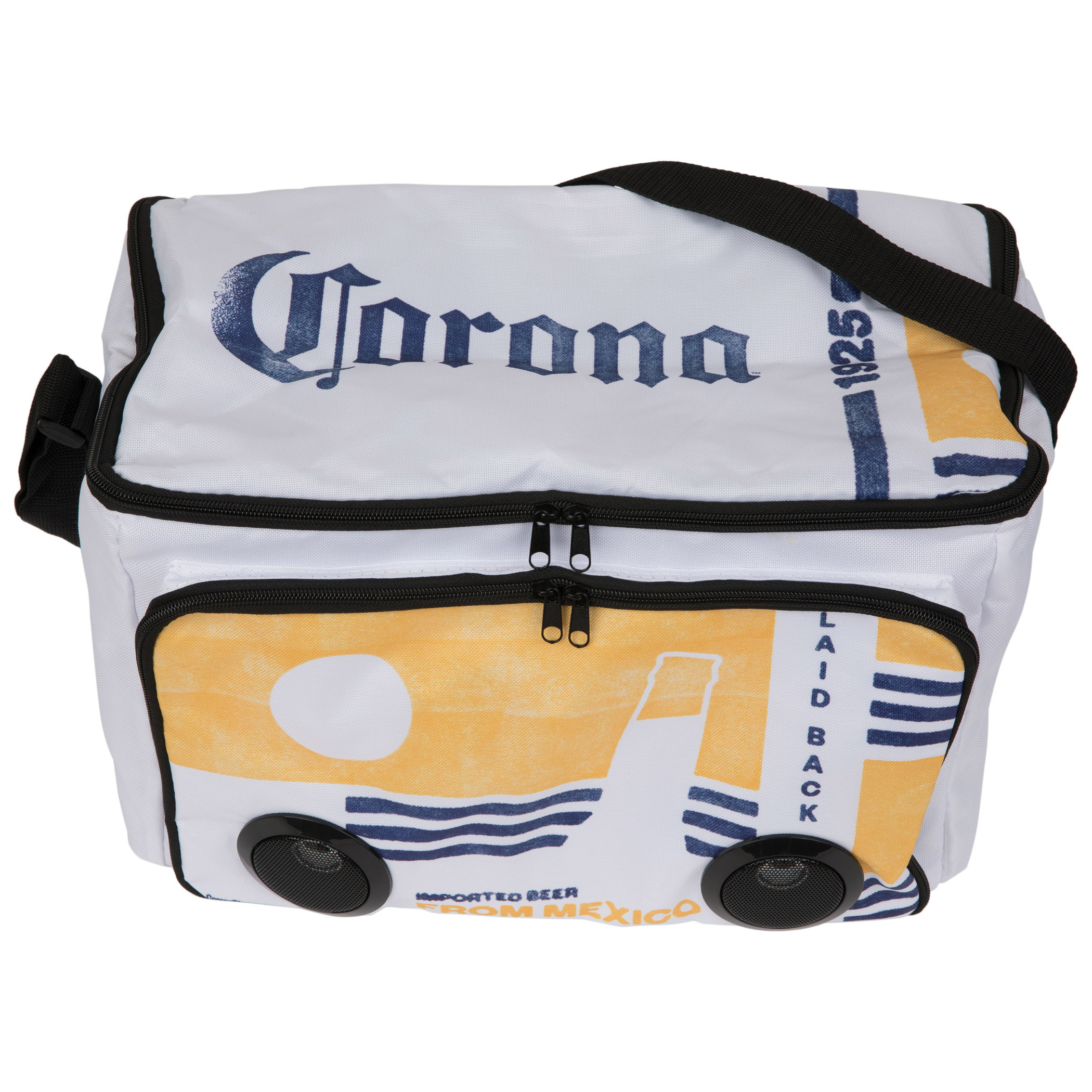 Corona Extra Beach Bottles Soft Cooler Bag with Bluetooth Speakers